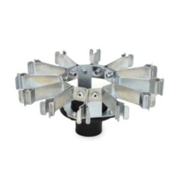 Portoir à 4 tubes en inox...