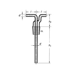 Tête pour flacon laveur, 29/32, Simax