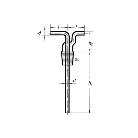 Tête pour flacon laveur, 29/32, Simax