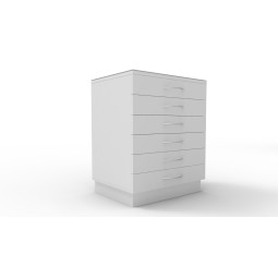 Meuble à échantillons blanc