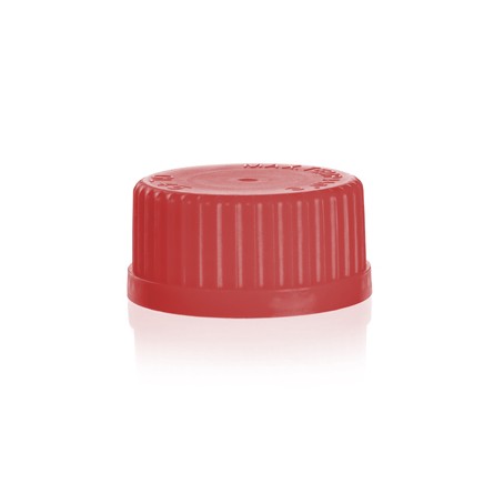 Bouchon GL45 Rouge avec joint silicone / PTFE
