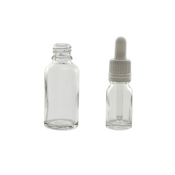 Flacon verre clair nu de 10 mL avec col à vis LBG