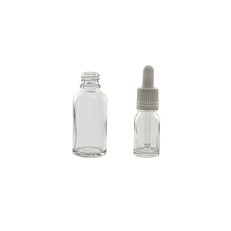 Flacon verre clair nu de 10 mL avec col à vis LBG