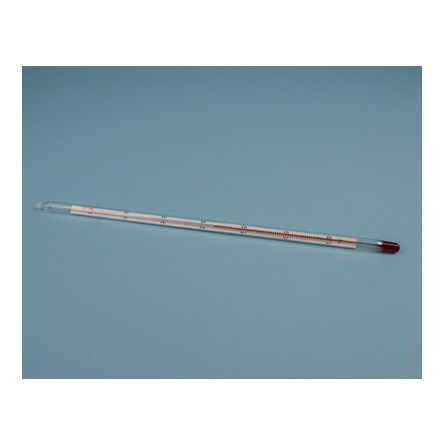 Thermomètre liquide rouge - 10 / 50 ° en 0.5