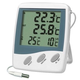 Thermomètre triple affichage avec sonde 3 M