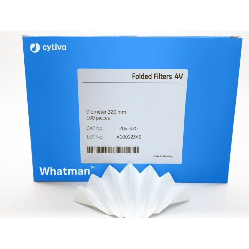 Filtre plissé qualitatif grade 4V de Ø 185 mm x100 - Whatman - 01.09.21