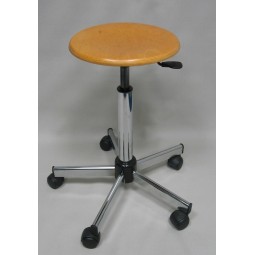 Tabouret en Bois sans dossier sur patins