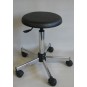 Tabouret en Vinyle série N18 sur roulettes et