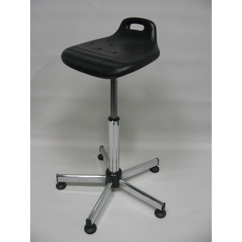 Tabouret assis debout polyuréthane sur patins