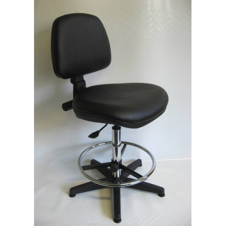 Siège pietement acier chromé sur patins