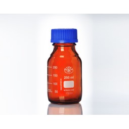 Flacon ISO brun avec cap +...