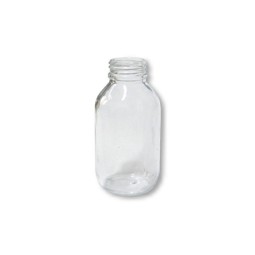 Flacon verre blanc col large