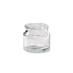 Flacon pilulier verre blanc...