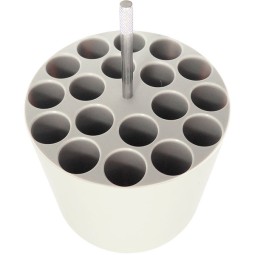 Portoir 18 x 15 ml Ø 17 mm fd rond pour rotor 30553085 / 2  Ohaus