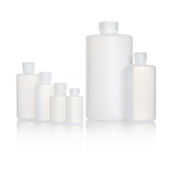 Flacon rond col étroit HDPE...