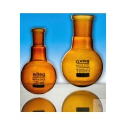 Ballon fond rond verre brun...