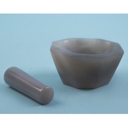 Mortier en agate avec pilon